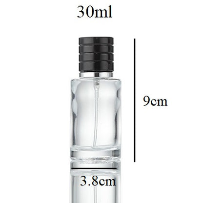 30ml Glass Cylinder Perfume Bottle (Screw On)