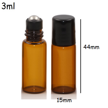 2ml 3ml Glass Roll On Tester