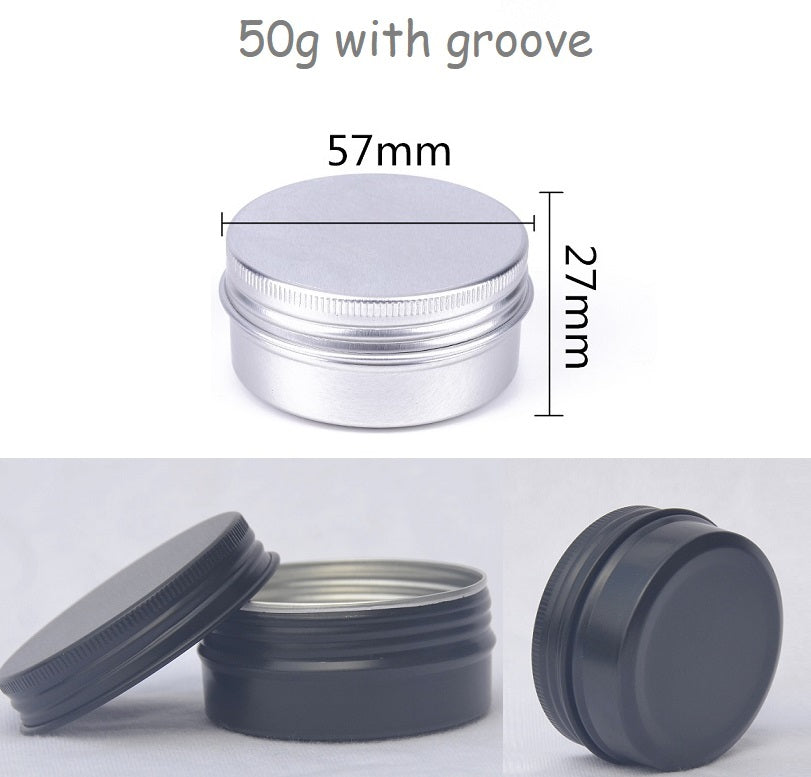 5g 10g 15g 30g 50g 60g 100g 150g Silver Black Aluminum Tin