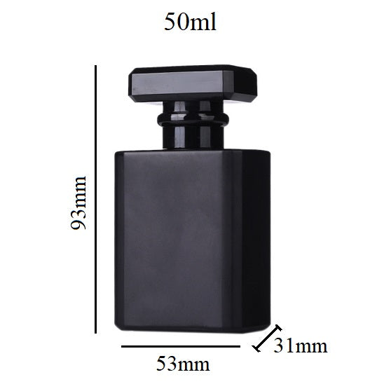 30ml 50ml Glass Square Cologne Perfume Bottle (Screw On)