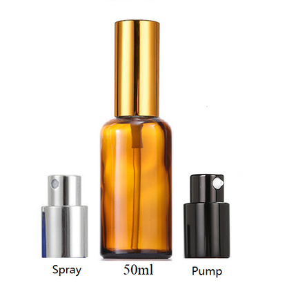 50ml Glass Round Bottle With Sprayer