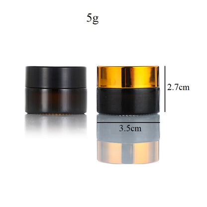 5g 15g 30g 60g 100g Amber Glass Jar