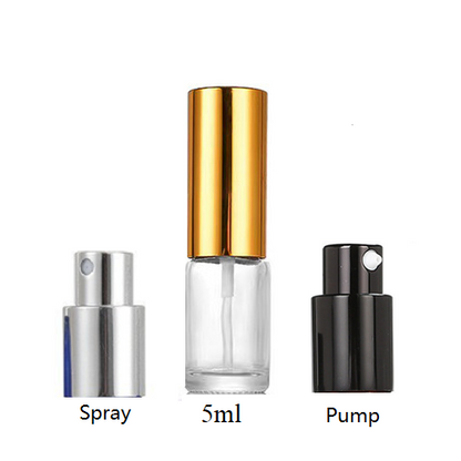 5ml Glass Round Bottle With Sprayer