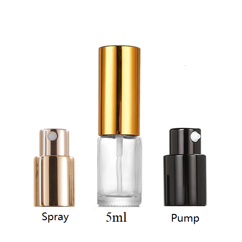 5ml Glass Round Bottle With Sprayer