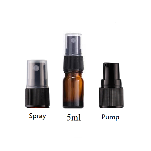 5ml Glass Round Bottle With Sprayer