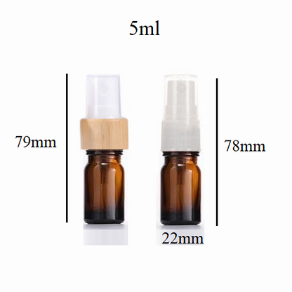 5ml Glass Round Bottle With Sprayer