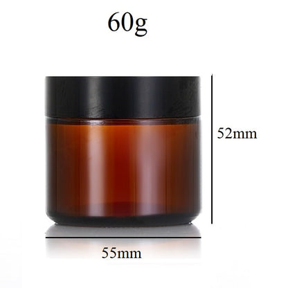 5g 15g 30g 60g 100g Amber Glass Jar