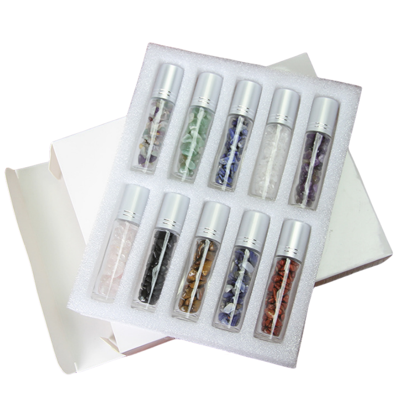 10ml Natural Gemstone Thick Glass Roll On